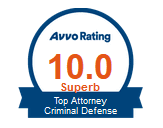 AVVO 10 Rating for Criminal Defense